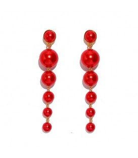 Red Jazzy Pearl Drops
