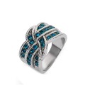 Entwine Blue Ring