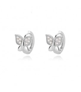 Butterfly Huggie Hoop Stud Earrings