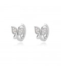 Butterfly Huggie Hoop Stud Earrings