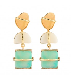 Trendy Geometric Acrylic Dangle Drop Earrings