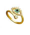 Gold Evil Eye Ring