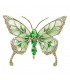 Emerald Green Butterfly Brooch