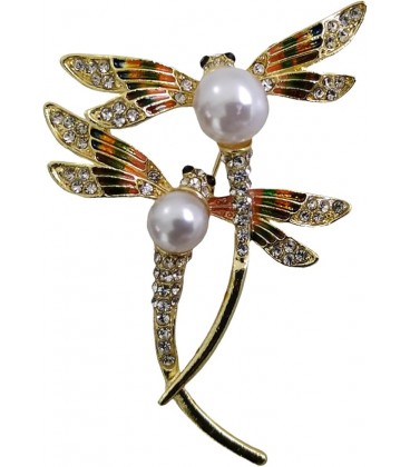 Double Trouble Dragonfly Brooch