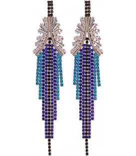 Blue Hues Chandelier Earrings