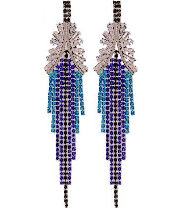 Blue Hues Chandelier Earrings