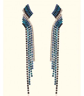 Blue Art Deco Earrings