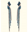 Blue Art Deco Earrings