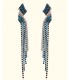 Blue Art Deco Earrings