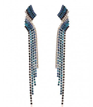 Blue Art Deco Earrings