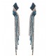 Blue Art Deco Earrings