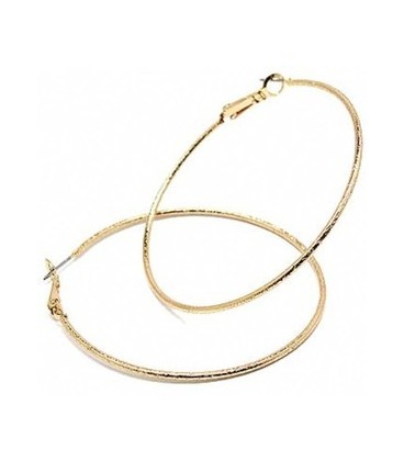 Engraved Gold Hoops