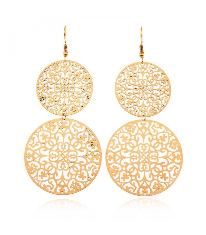 antique gold filigree earrings