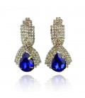 Water Drop Rhinestone Crystal Vintage Earrings