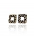 Zebra Stripe Stud Earrings