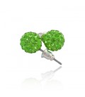 Luxury Austrian Round Crystal Stud Earrings