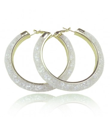 Crystal Hoop Earrings