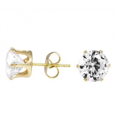 Luxury Austrian Round Crystal Stud Earrings