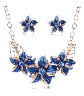 Royal Blue Flower Set